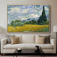 Wheat Field with Cypresses, 1889 - Floater Framed Canvas Print