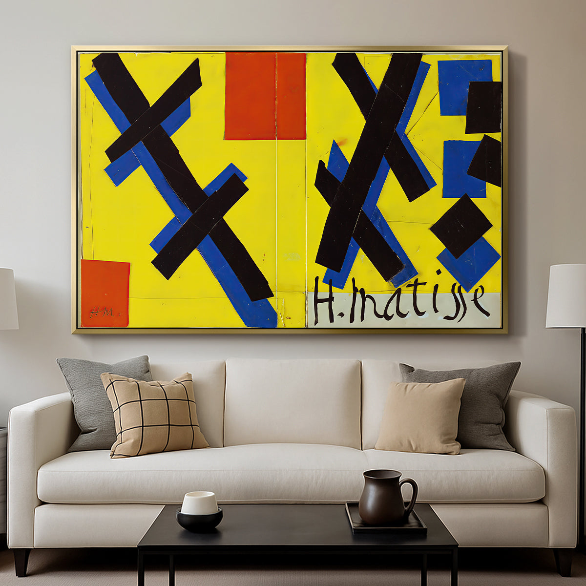 Cover Design for Matisse: His Art and His Public, 1951 - Floater Framed Canvas Print