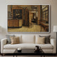 The Old Inn 'Het Loodshuis' in Antwerp, 1877 - Floater Framed Canvas Print