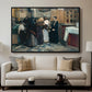 Kissing the Relic, 1893 - Floater Framed Canvas Print