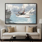 Fishing Boats, Key West, 1903 - Floater Framed Canvas Print