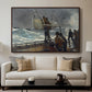 The Signal of Distress, c. 1896 - Floater Framed Canvas Print