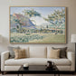 Comblat-le-Château, the Meadow, Opus 161, 1887 - Floater Framed Canvas Print