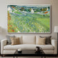 Vineyards at Auvers, 1890 - Floater Framed Canvas Print