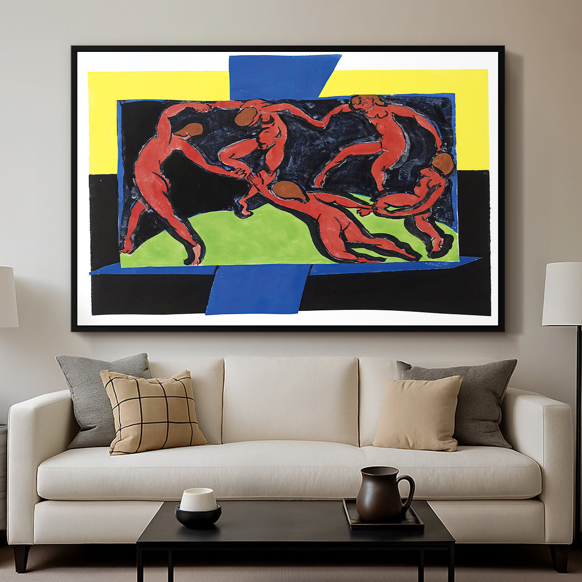 The Dance (La Danse), 1939 - Floater Framed Canvas Print