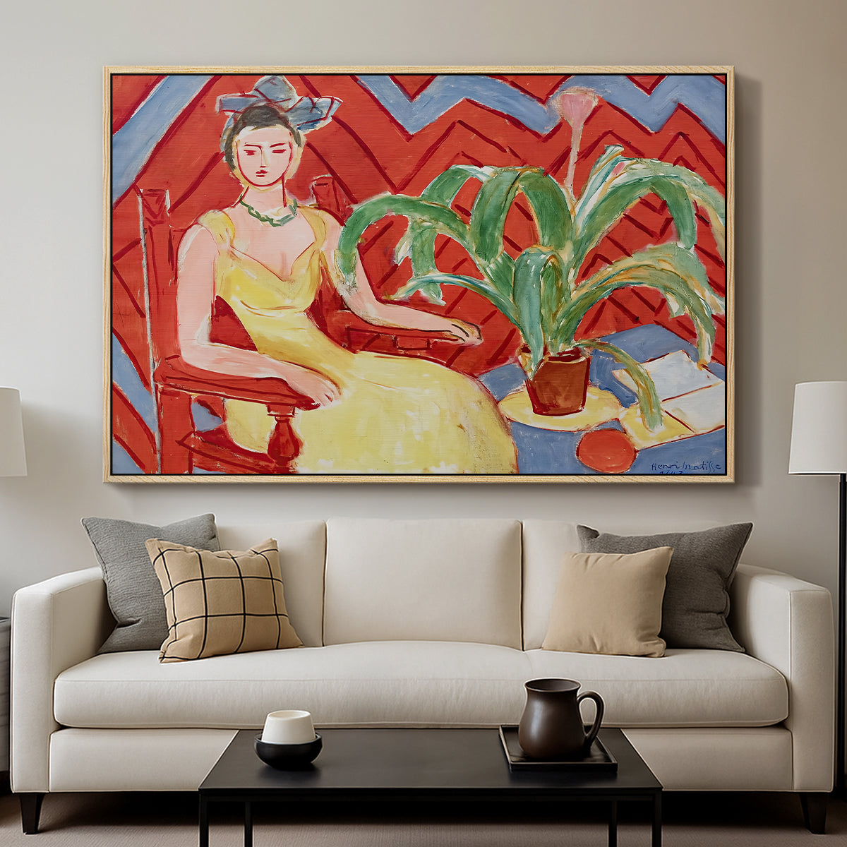 Michaella, 1943 - Floater Framed Canvas Print