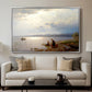 On the Banks of the Chiemsee, 1871 - Floater Framed Canvas Print