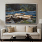 Hudson River, 1892 - Floater Framed Canvas Print