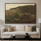 Landscape from Ebersteinburg in Baden, 1876 - Floater Framed Canvas Print
