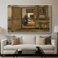 Interior of the Terninck Institution in Antwerp, 1884 - Floater Framed Canvas Print