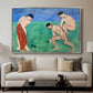 Game of Bowls, 1908 - Floater Framed Canvas Print