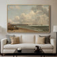 Yarmouth Jetty, 1822 - Floater Framed Canvas Print