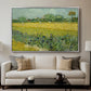 Field with Irises near Arles, 1888 - Floater Framed Canvas Print