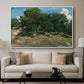 Fontainebleau: Oak Trees at Bas-Bréau, c. 1830-1835 - Floater Framed Canvas Print