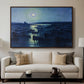 Camaret, Moonlight and Fishing Boats, 1894 - Floater Framed Canvas Print