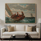 Breezing Up (A Fair Wind), 1873-1876 - Floater Framed Canvas Print