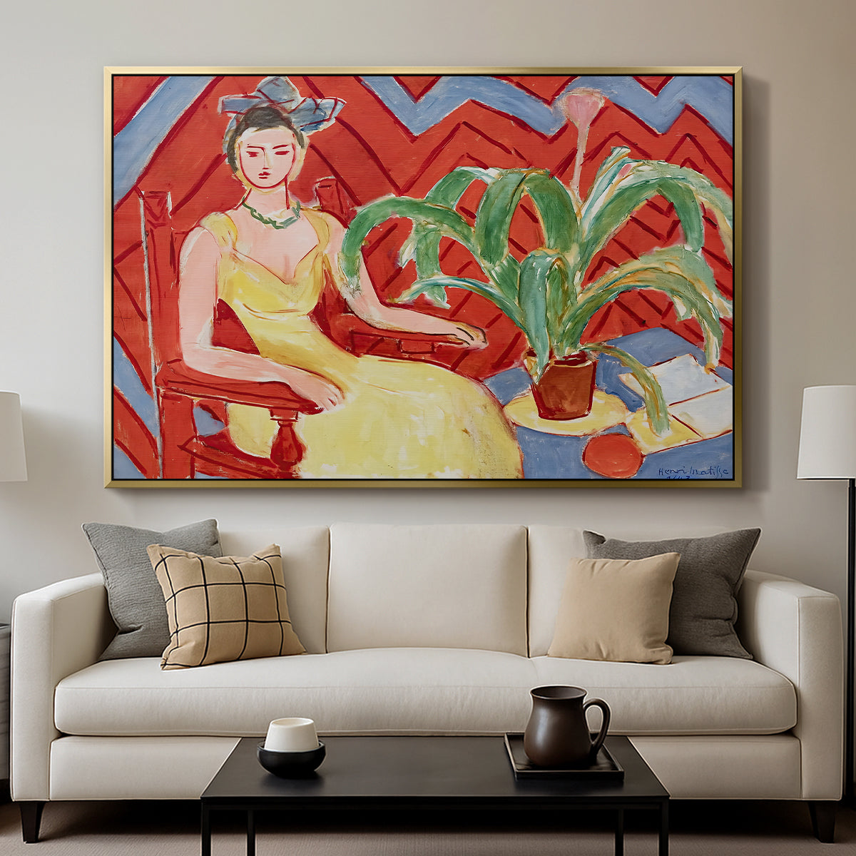 Michaella, 1943 - Floater Framed Canvas Print