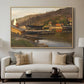 Landingsbrygge Husvik, Drøbak, 1875 - Floater Framed Canvas Print