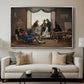 A Group of Danish Artists in Rome, 1837 - Floater Framed Canvas Print