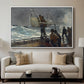 The Signal of Distress, c. 1896 - Floater Framed Canvas Print
