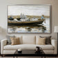 Boys in a Dory, 1873 - Floater Framed Canvas Print