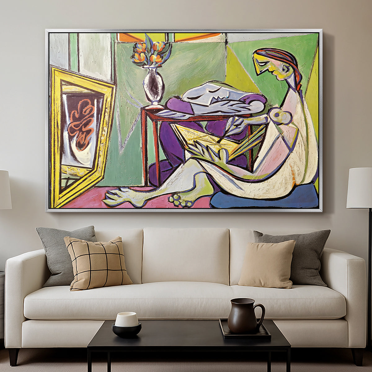 The Muse, 1935 - Floater Framed Canvas Print