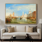 Venice: The Dogana and San Giorgio Maggiore, 1834 - Floater Framed Canvas Print