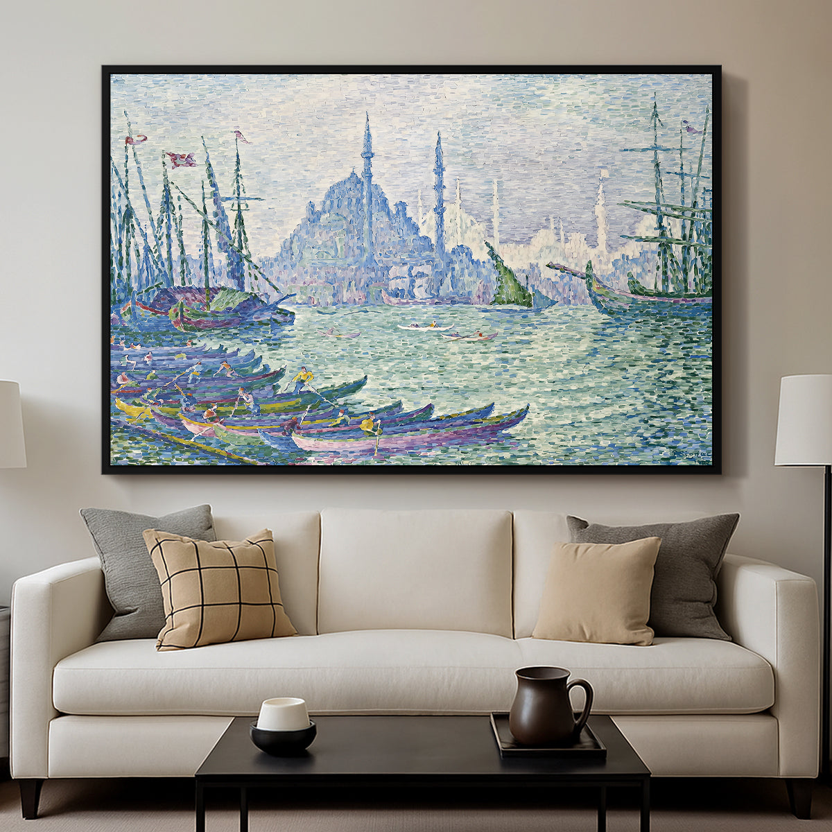 The Golden Horn, Minarets, 1907 - Floater Framed Canvas Print