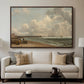 Yarmouth Jetty, 1822 - Floater Framed Canvas Print
