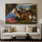 The Holy Family with a Shepherd, c. 1510 - Floater Framed Canvas Print