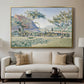 Comblat-le-Château, the Meadow, Opus 161, 1887 - Floater Framed Canvas Print