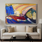 Painting with Troika, 1911 - Floater Framed Canvas Print