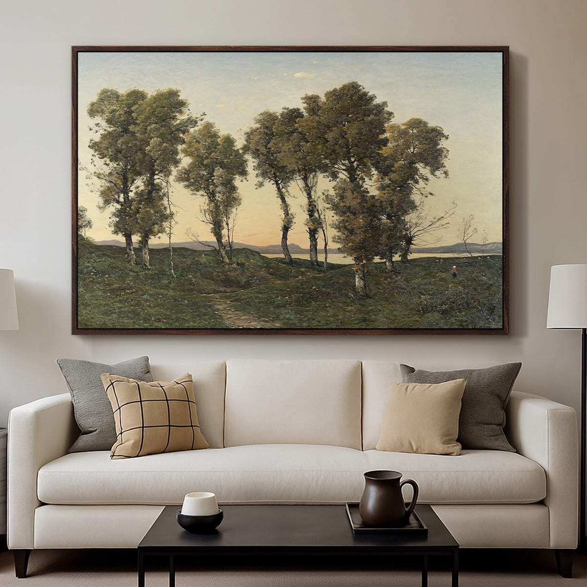 Autumn Evening, 1894 - Floater Framed Canvas Print
