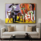 The Painter and His Model, 1963 - Floater Framed Canvas Print