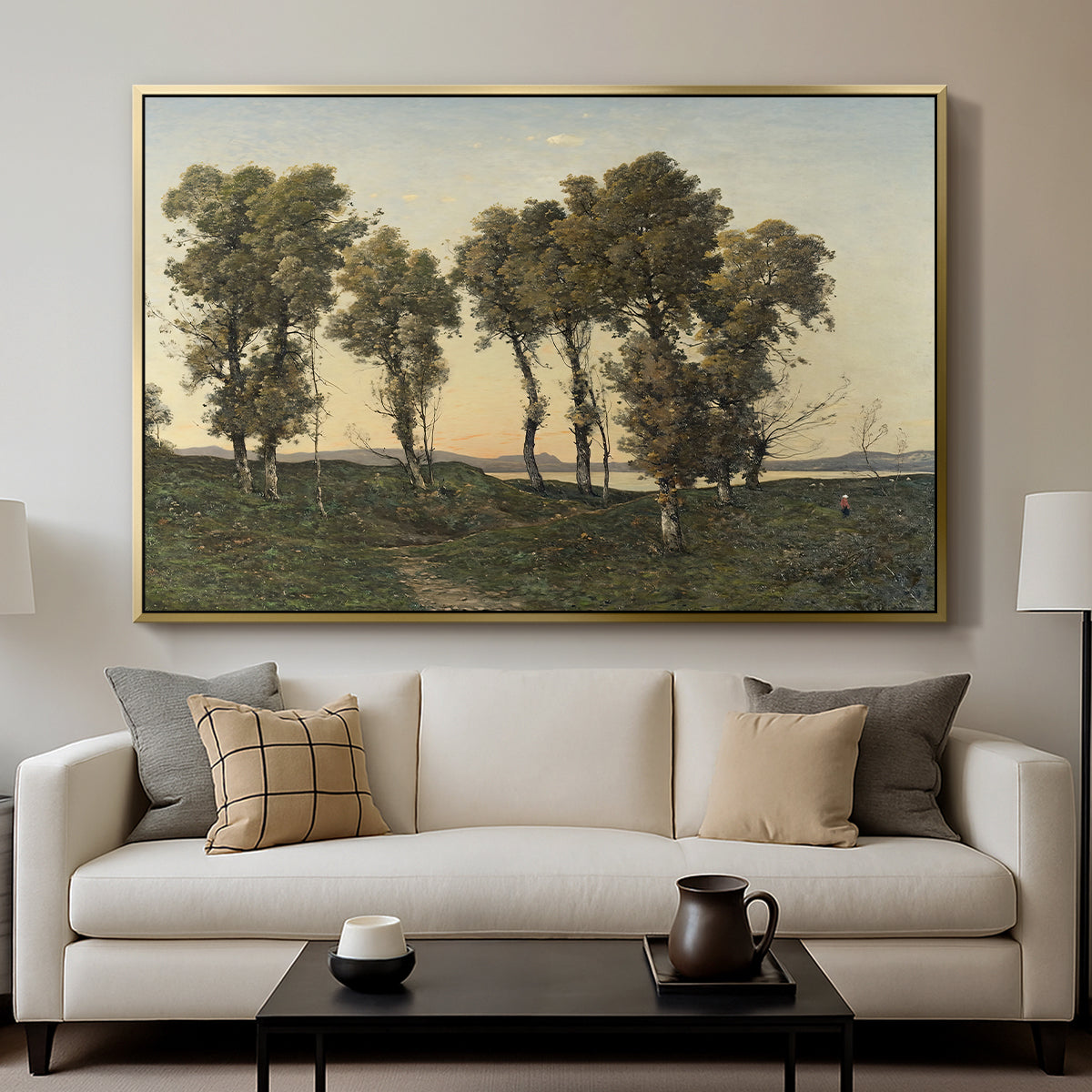 Autumn Evening, 1894 - Floater Framed Canvas Print