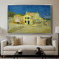 The Yellow House (The Street), 1888 - Floater Framed Canvas Print