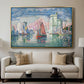 Entrance to the Port of La Rochelle, 1921 - Floater Framed Canvas Print
