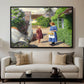 Summer Day in Jyllinge, 1922 - Floater Framed Canvas Print