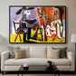 The Painter and His Model, 1963 - Floater Framed Canvas Print
