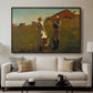 A Temperance Meeting, 1874 - Floater Framed Canvas Print