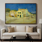 The Yellow House (The Street), 1888 - Floater Framed Canvas Print