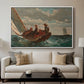 Breezing Up (A Fair Wind), 1873-1876 - Floater Framed Canvas Print