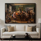 An Auction Scene, 1835 - Floater Framed Canvas Print