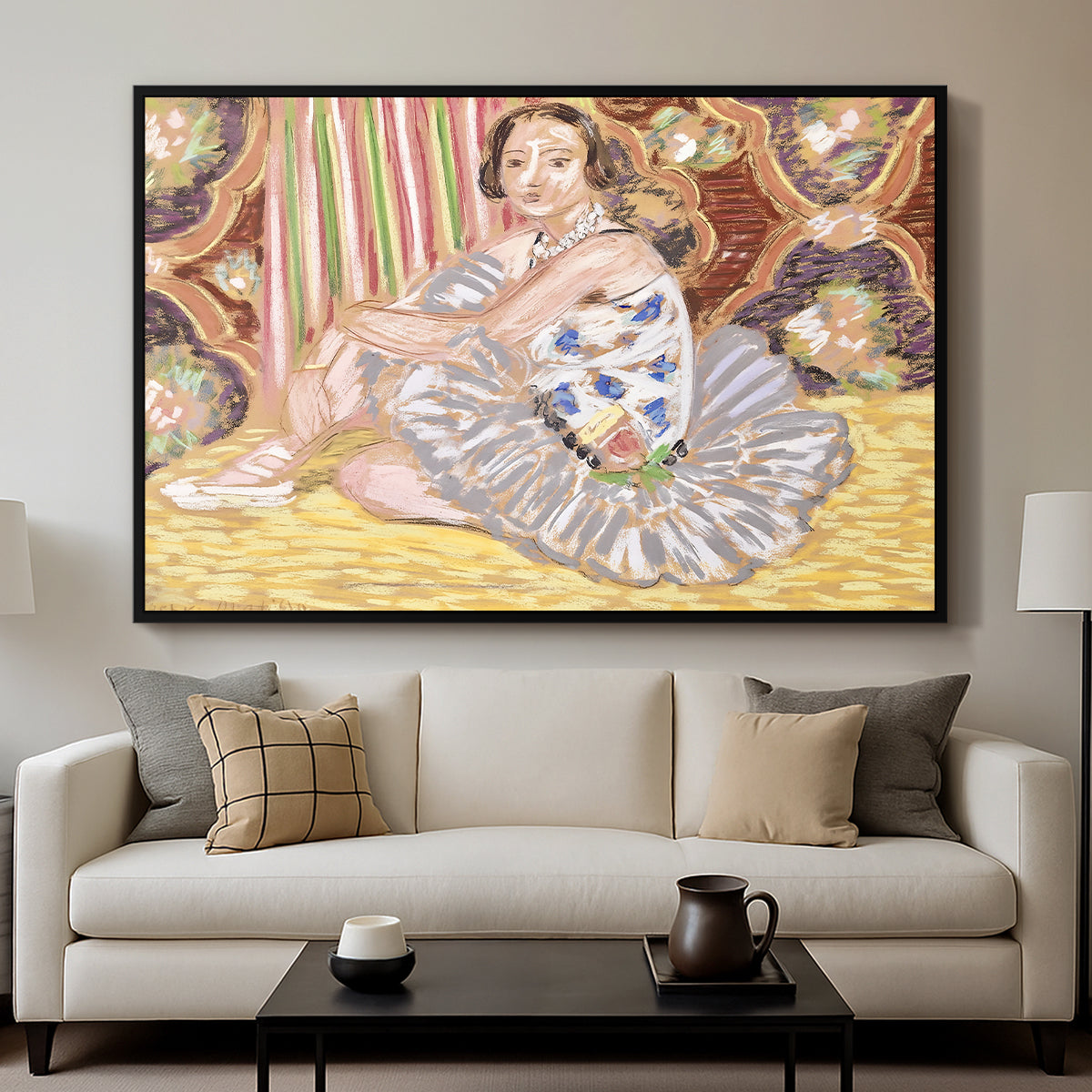 The Dancer (La danseuse), c. 1927 - Floater Framed Canvas Print