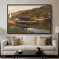 Landingsbrygge Husvik, Drøbak, 1875 - Floater Framed Canvas Print