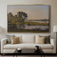 Landscape with a River, 1892 - Floater Framed Canvas Print