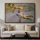 Boys on the Beach, 1910 - Floater Framed Canvas Print