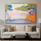 Golfe Juan, 1896 - Floater Framed Canvas Print