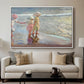The Three Sisters on the Beach, 1908 - Floater Framed Canvas Print