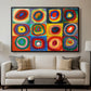 Color Study: Squares with Concentric Circles, 1913 - Floater Framed Canvas Print